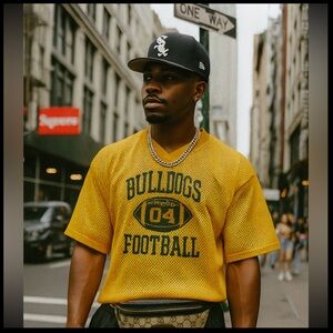 Vintage Bulldogs Football Mesh Jersey Size L/XL